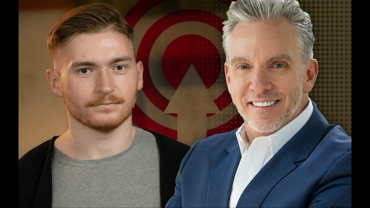 George Leith recording the Conquer Local Podcast with a guest in the Vendasta studio